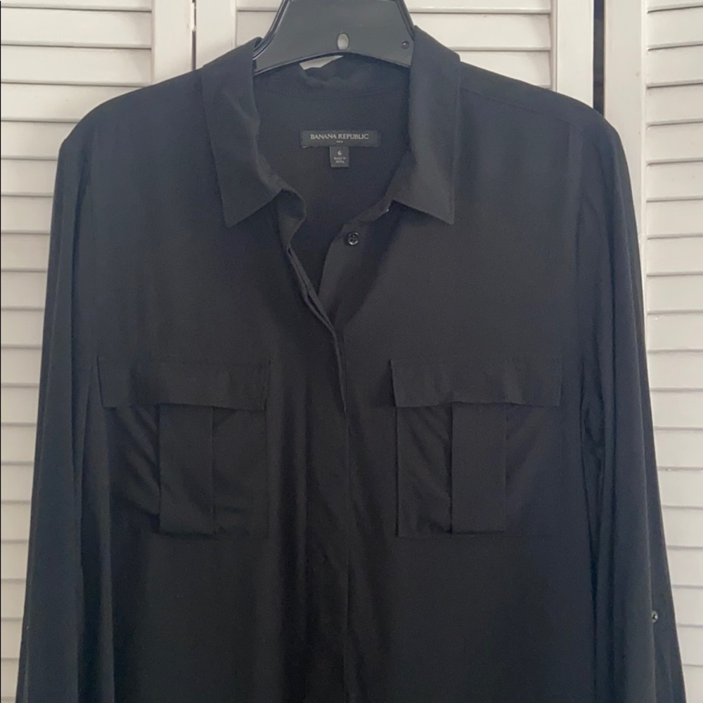 Banana republic Black shirtdress